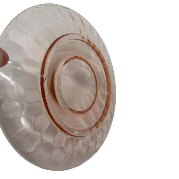 Vintage Jeanette Pink Hex Depression Glass Set of 3, Plates &‎ Glass Hexagon - Picture 7 of 12